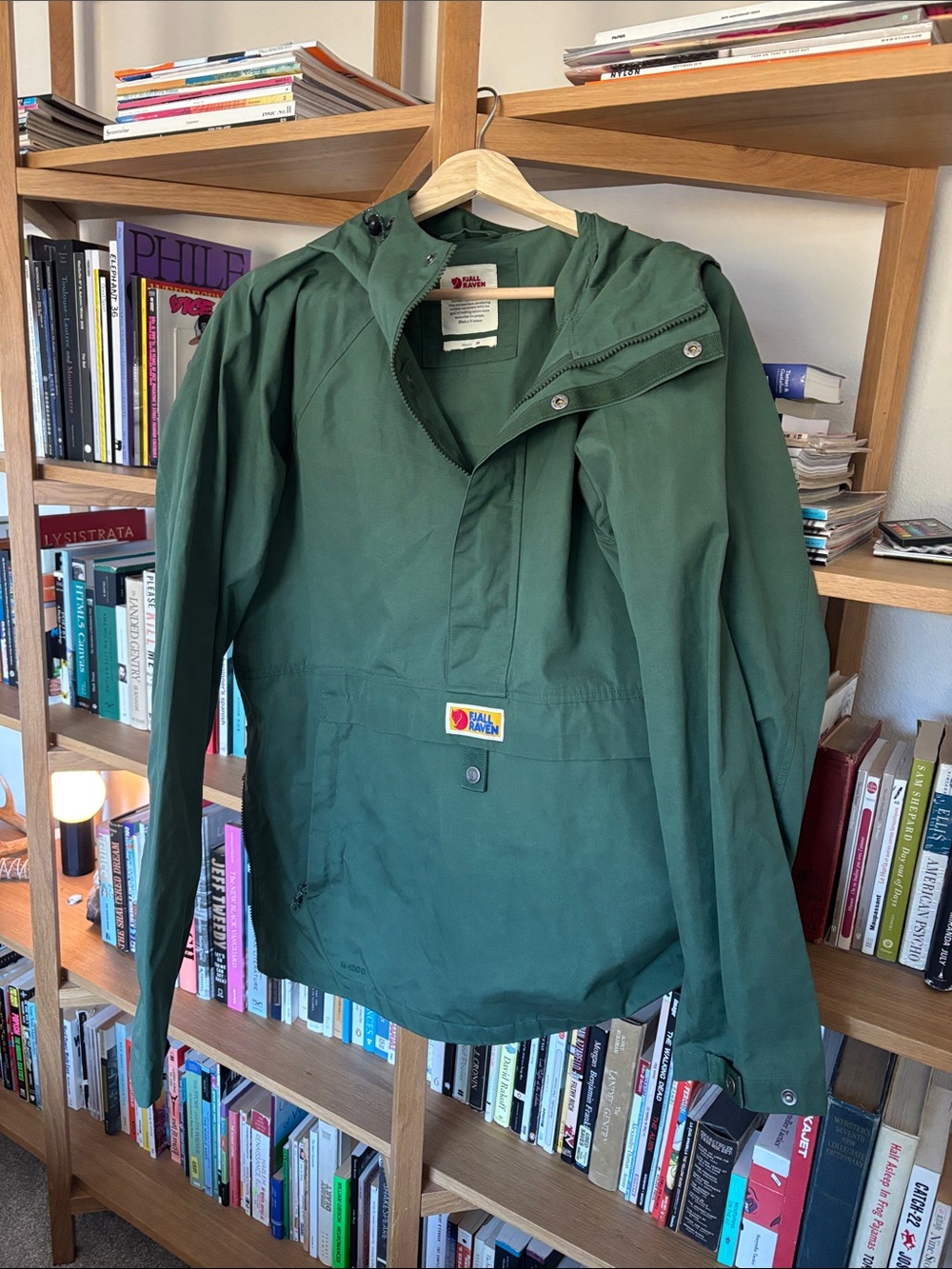 Fjallraven Dark Green Kånken Anorak Pullover with Hood